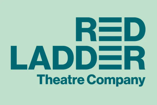Red Ladder Theatre Company logo on a light green background
